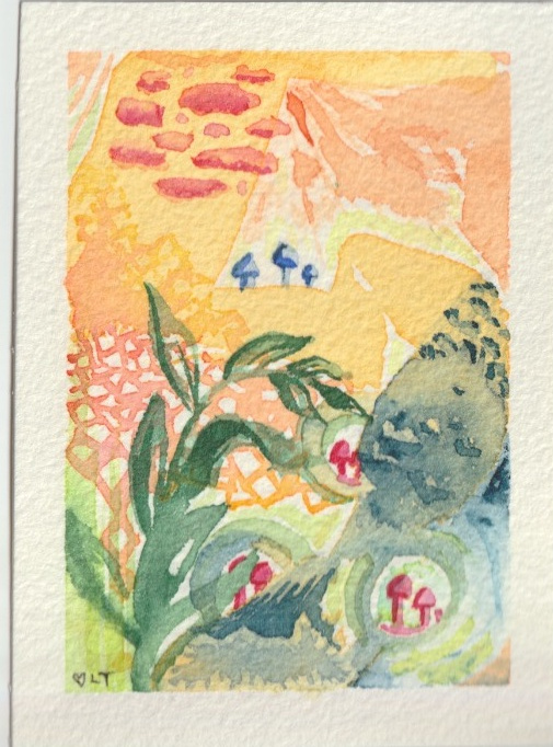 Original botanical watercolor