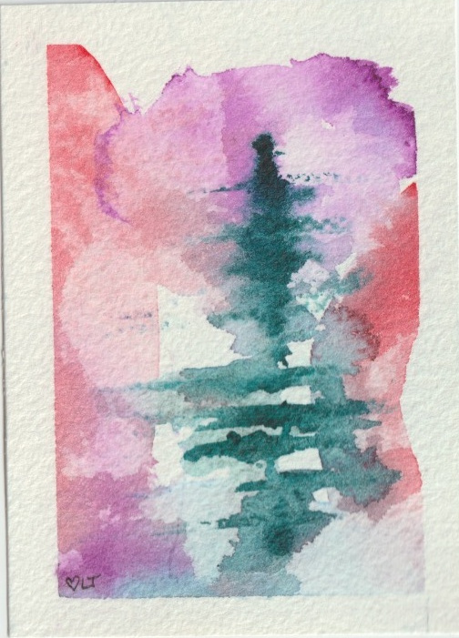 Original abstract watercolor